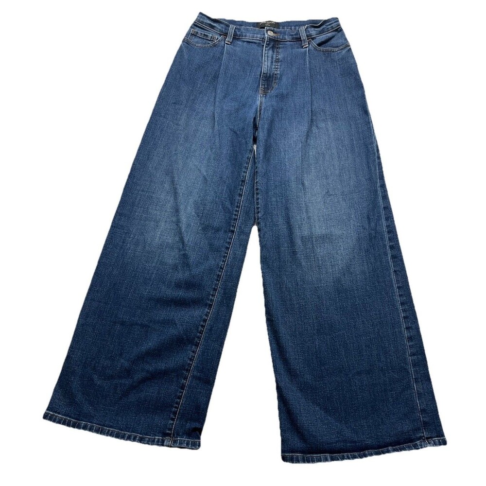 Banana Republic Jeans Womens 29/6 Dark Pleated Wide Leg Baggy Slouchy Grunge Y2K